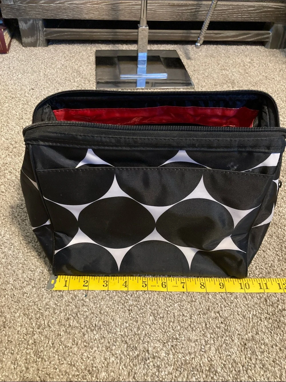 Thirtyone Black & White Polka Dot best buds Cosmetic Pouches - Set of 2
